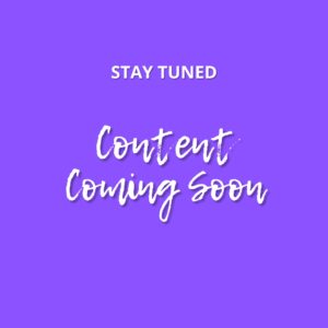 Content Coming Soon