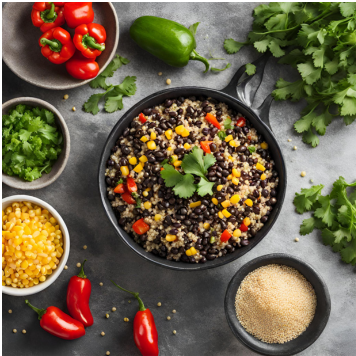 Black Beans & Quinoa dish