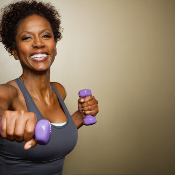 Black women with weights